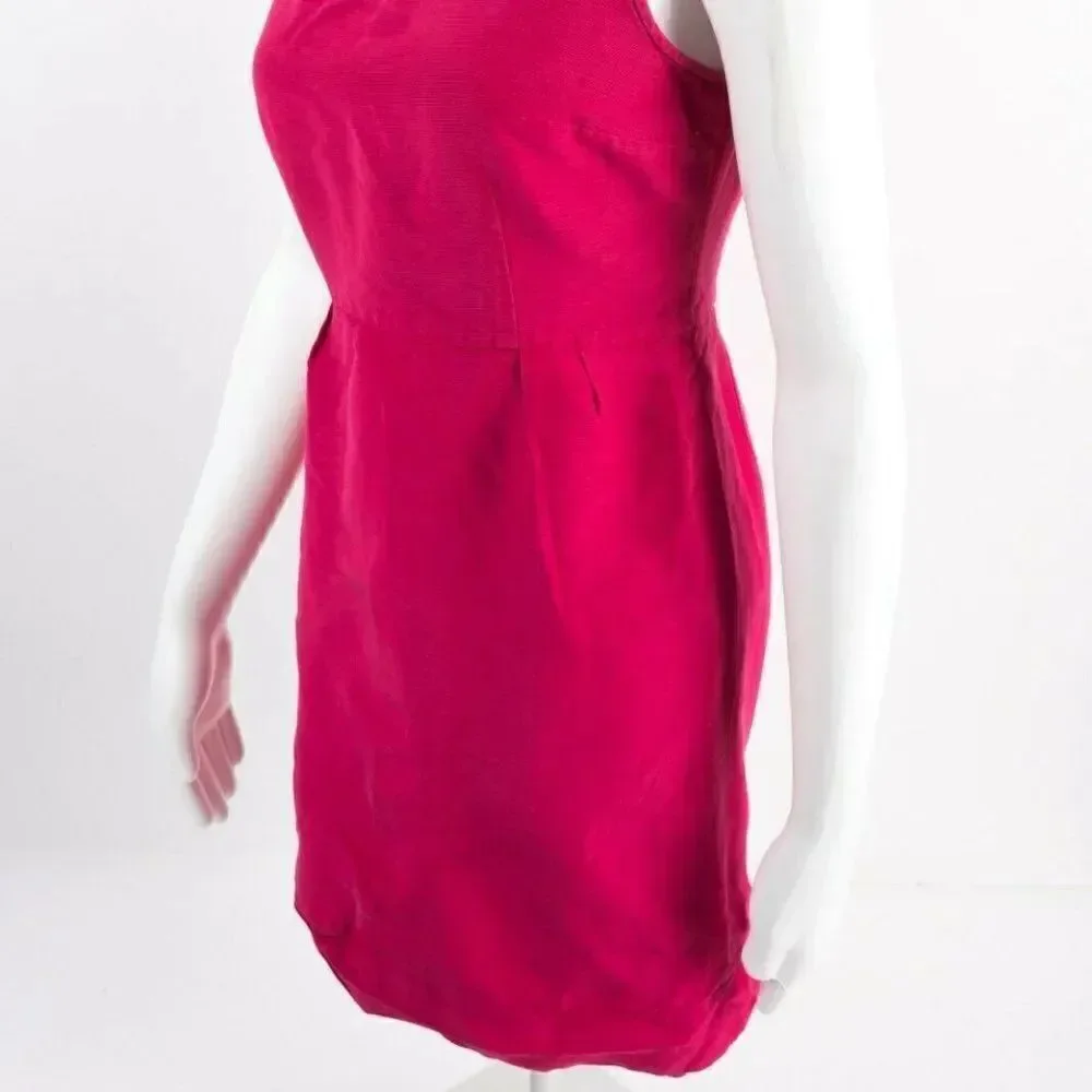 Kate Spade Womens Silk Ruffle Sheath Dress Sz 6